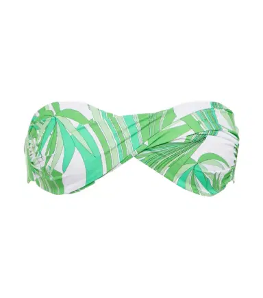Melissa Odabash Martinique printed bandeau bikini top | Thumbnail 1