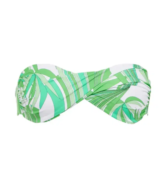 Melissa Odabash Martinique printed bandeau bikini top