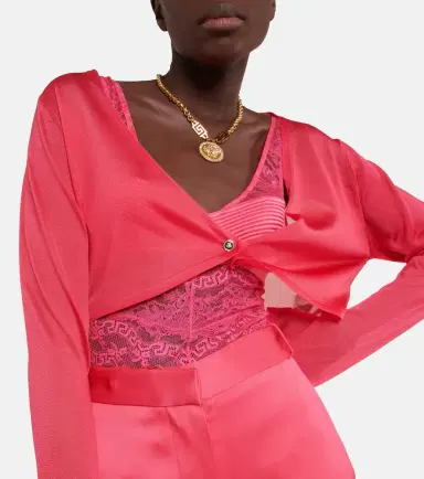 Versace Medusa crop cardigan | Thumbnail 2 Versace Medusa crop cardigan | Thumbnail 2