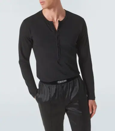 Tom Ford Cotton-blend henley shirt | Thumbnail 3