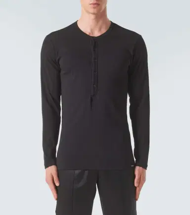 Tom Ford Cotton-blend henley shirt | Thumbnail 5