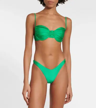 Jade Swim Mia ruched bikini top | Thumbnail 4