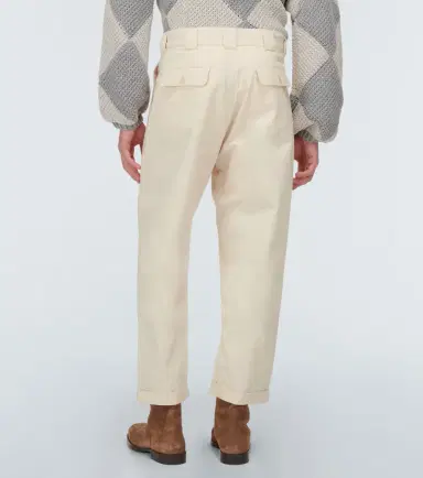 ADISH Embroidered straight cotton pants | Thumbnail 5