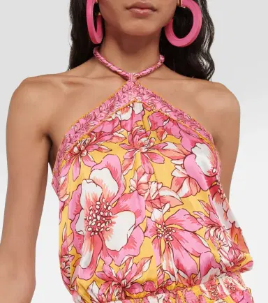 Poupette St Barth Isabelle printed halterneck jumpsuit | Thumbnail 2