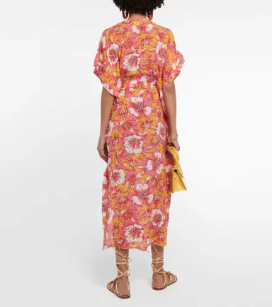 Poupette St Barth Andrea floral kaftan | Thumbnail 3