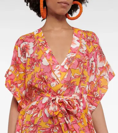 Poupette St Barth Andrea floral kaftan | Thumbnail 5