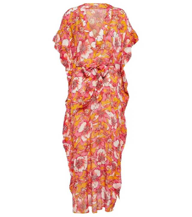 Poupette St Barth Andrea floral kaftan
