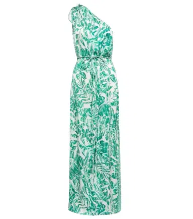 Poupette St Barth Isabelle printed one-shoulder kaftan | Thumbnail 1