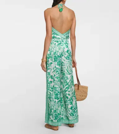 Poupette St Barth Isabelle printed halterneck jumpsuit | Thumbnail 2