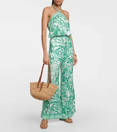 Poupette St Barth Isabelle printed halterneck jumpsuit | Thumbnail 3