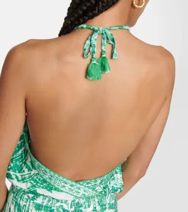 Poupette St Barth Isabelle printed halterneck jumpsuit | Thumbnail 4