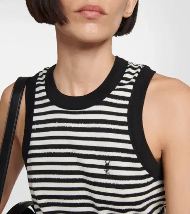 Saint Laurent Cassandre striped jersey top | Thumbnail 3