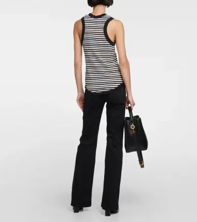 Saint Laurent Cassandre striped jersey top | Thumbnail 5