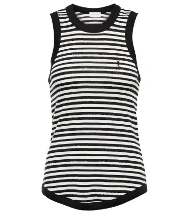 Saint Laurent Cassandre striped jersey top | Thumbnail 1