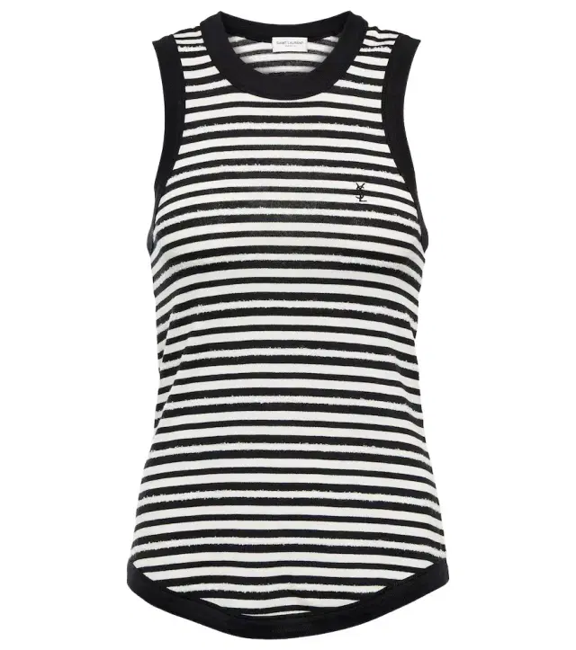Cassandre striped jersey top