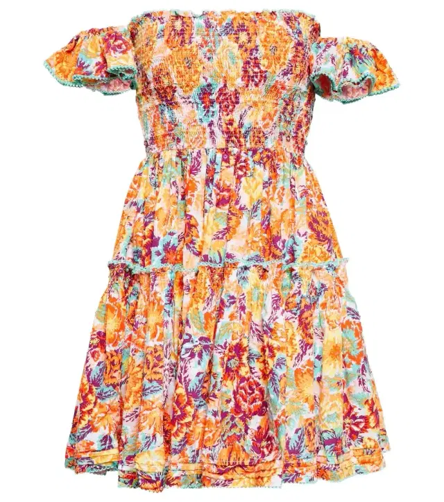 Poupette St Barth Aurora floral cotton minidress