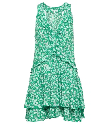 Poupette St Barth Mae floral ruffle-trimmed minidress | Thumbnail 1