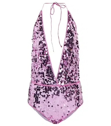 Oseree Oséree Sequined halterneck swimsuit | Thumbnail 1
