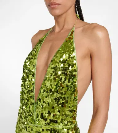 Oseree Oséree Sequined halterneck swimsuit | Thumbnail 2