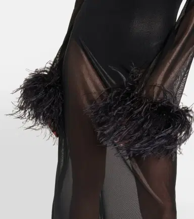 Oséree Oséree Lumière Plumage midi dress | Thumbnail 2