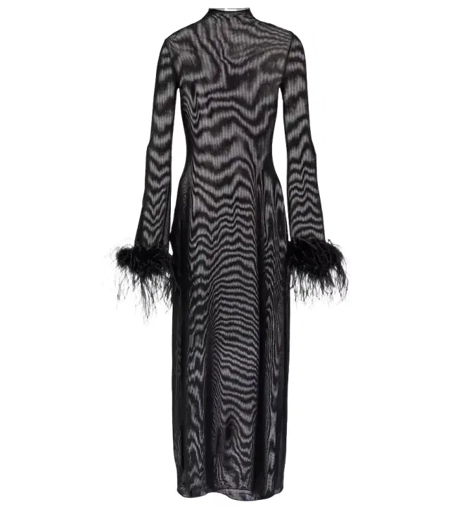 Oséree Oséree Lumière Plumage midi dress