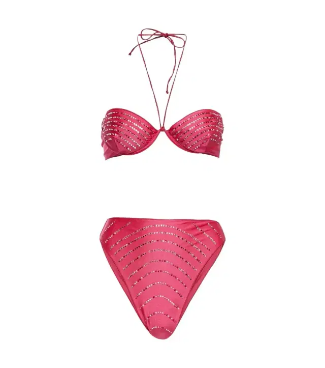 Oseree Oséree Gem embellished bikini set