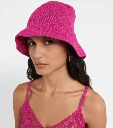 Anna Kosturova Crochet cotton bucket hat | Thumbnail 4