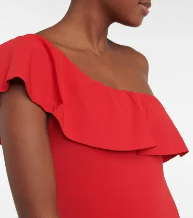 Karla Colletto Ruffle-trimmed one-shoulder swimsuit | Thumbnail 2