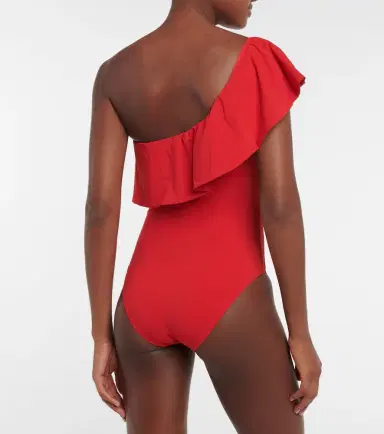 Karla Colletto Ruffle-trimmed one-shoulder swimsuit | Thumbnail 3