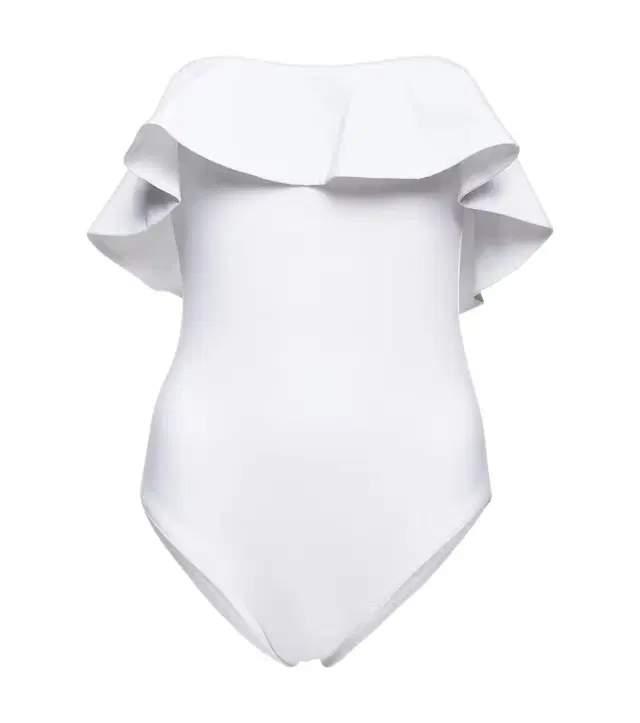 Karla Colletto Ruffle-trimmed off-shoulder swimsuit