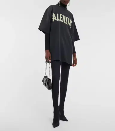 Balenciaga Logo cotton T-shirt | Thumbnail 2