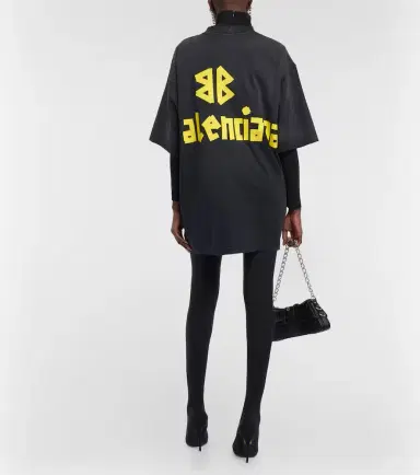Balenciaga Logo cotton T-shirt | Thumbnail 3