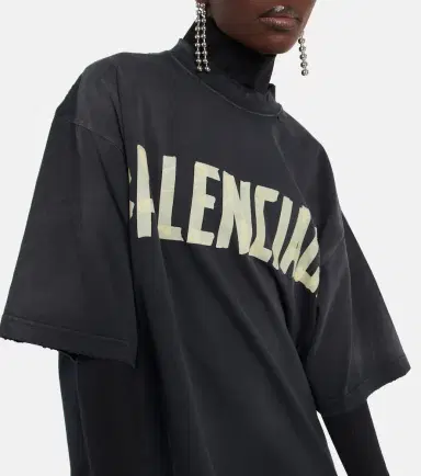 Balenciaga Logo cotton T-shirt | Thumbnail 4