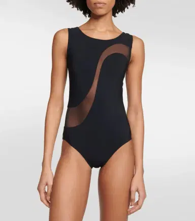 Karla Colletto Mesh-trimmed swimsuit | Thumbnail 4