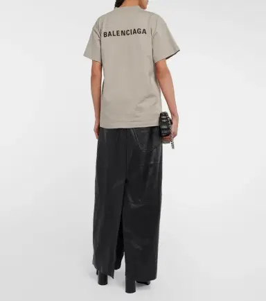 Balenciaga Logo cotton T-shirt | Thumbnail 4