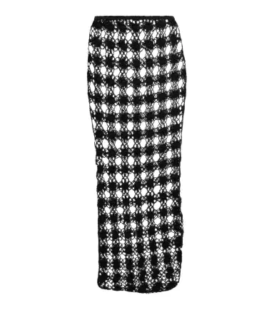 Anna Kosturova Open-knit cotton midi skirt | Thumbnail 1