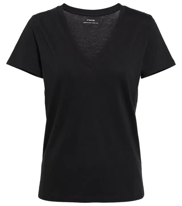 Vince Cotton V-neck T-shirt