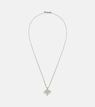 Sydney Evan Evil Eye 14kt gold necklace with diamonds | Thumbnail 1 Sydney Evan Evil Eye 14kt gold necklace with diamonds | Thumbnail 1