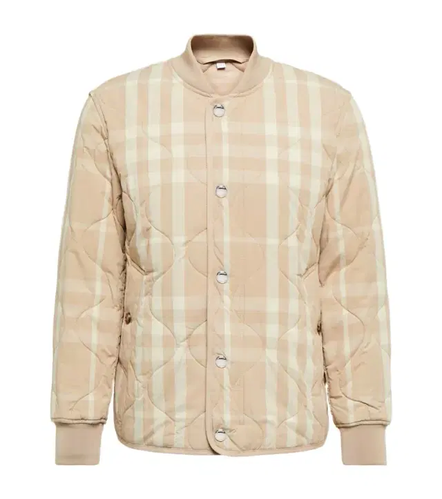 Burberry Checked quilted bomber jacket