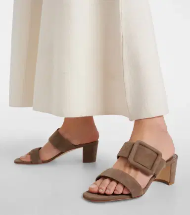 Manolo Blahnik Newton 50 suede mules | Thumbnail 2
