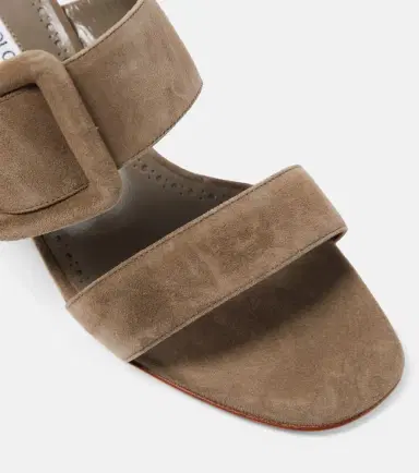 Manolo Blahnik Newton 50 suede mules | Thumbnail 5