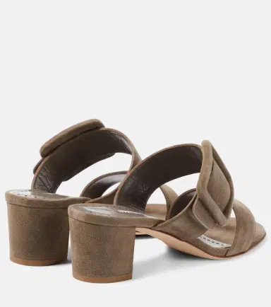 Manolo Blahnik Newton 50 suede mules | Thumbnail 6