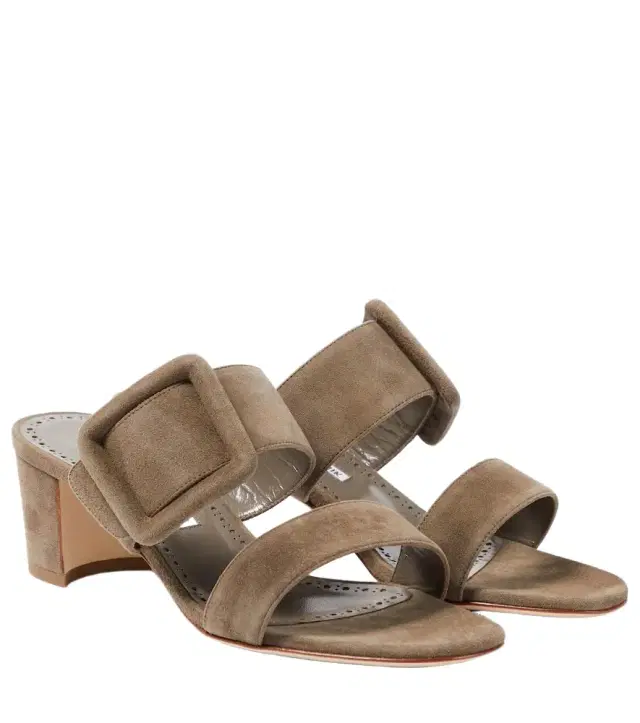 Manolo Blahnik Newton 50 suede mules