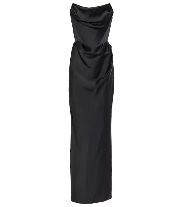 Vivienne Westwood Off-shoulder satin gown