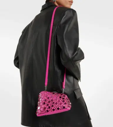 The Attico Midnight studded leather clutch | Thumbnail 2
