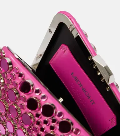 The Attico Midnight studded leather clutch | Thumbnail 6