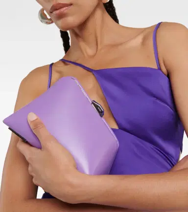 The Attico Midnight Mini embellished leather clutch | Thumbnail 3
