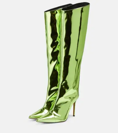 Alexandre Vauthier Mirrored leather knee-high boots | Thumbnail 2 Alexandre Vauthier Mirrored leather knee-high boots | Thumbnail 2