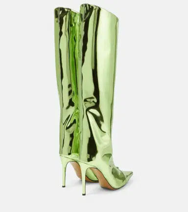 Alexandre Vauthier Mirrored leather knee-high boots | Thumbnail 3 Alexandre Vauthier Mirrored leather knee-high boots | Thumbnail 3