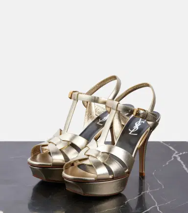Saint Laurent Tribute 105 leather platform sandals | Thumbnail 2 Saint Laurent Tribute 105 leather platform sandals | Thumbnail 2